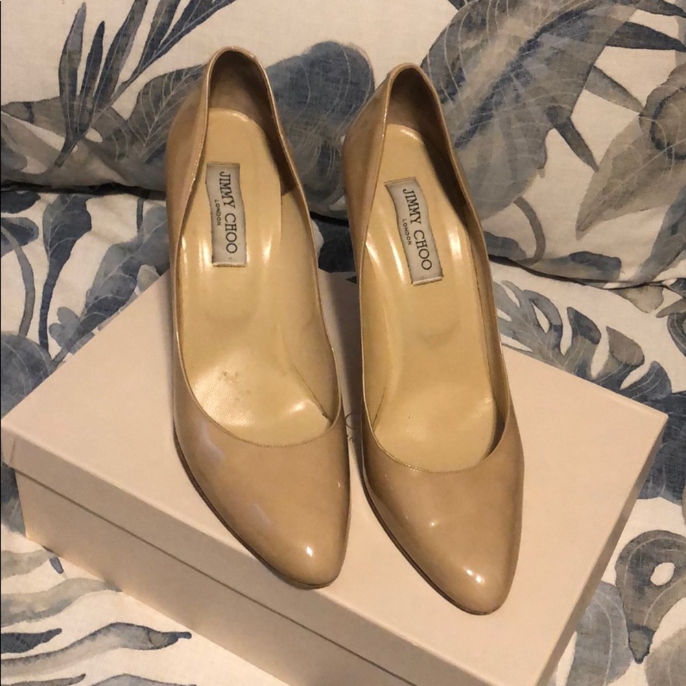 Jimmy Choo classic nude pumps 247 AIMEE- leather.